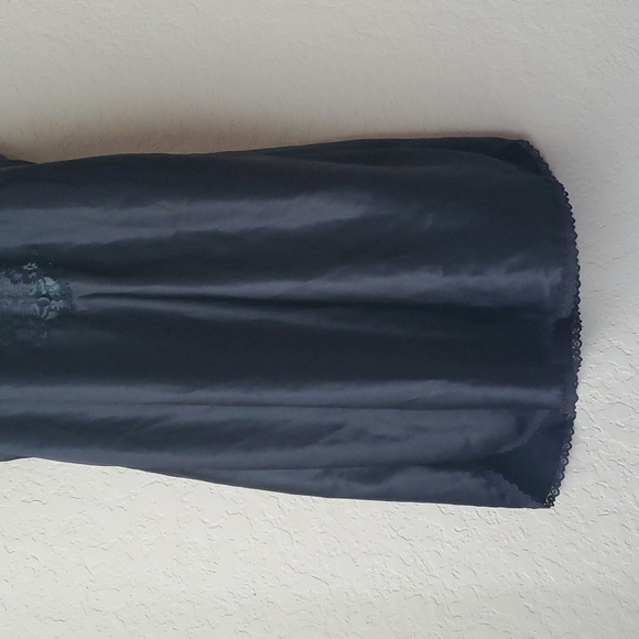 VTG Inner Most (Sears) 90’s Satin Polyester Black Nightie large 16/18 - Picture 3 of 7